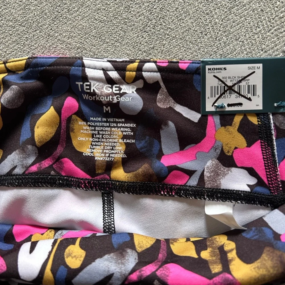 Tek Gear Multicolor Abstract Leggings - Picture 9 of 9